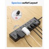 NTONPOWER Flat Plug Extension Cord 25 Ft, NTONPOWER Surge Protector
