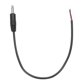 sourcing map 3.5mm Male Jack to Bare Wire Open End Replacement TRS 2 Pole Stereo 1/8" Mono Audio Cable Plug Jack for Earphone Headphone Cable Repair, 0.25m