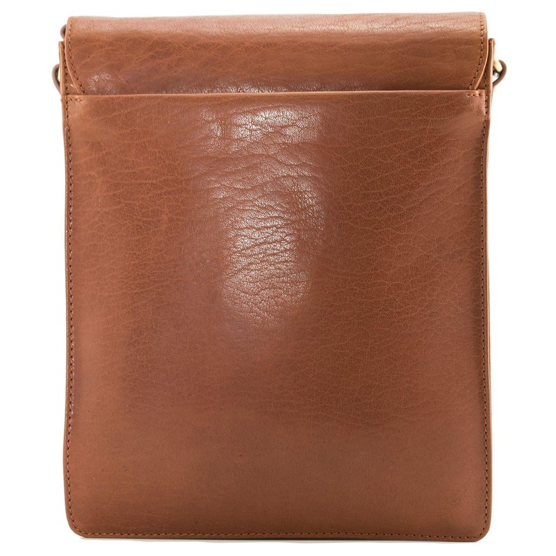 Mala Leather Bloomsbury Collection Leather Shoulder/Messenger Bag 7402_17 Tan