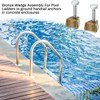 MorningRo 1 Pcs Pool Ladder Anchors Bronze Wedge Assembly Swimming