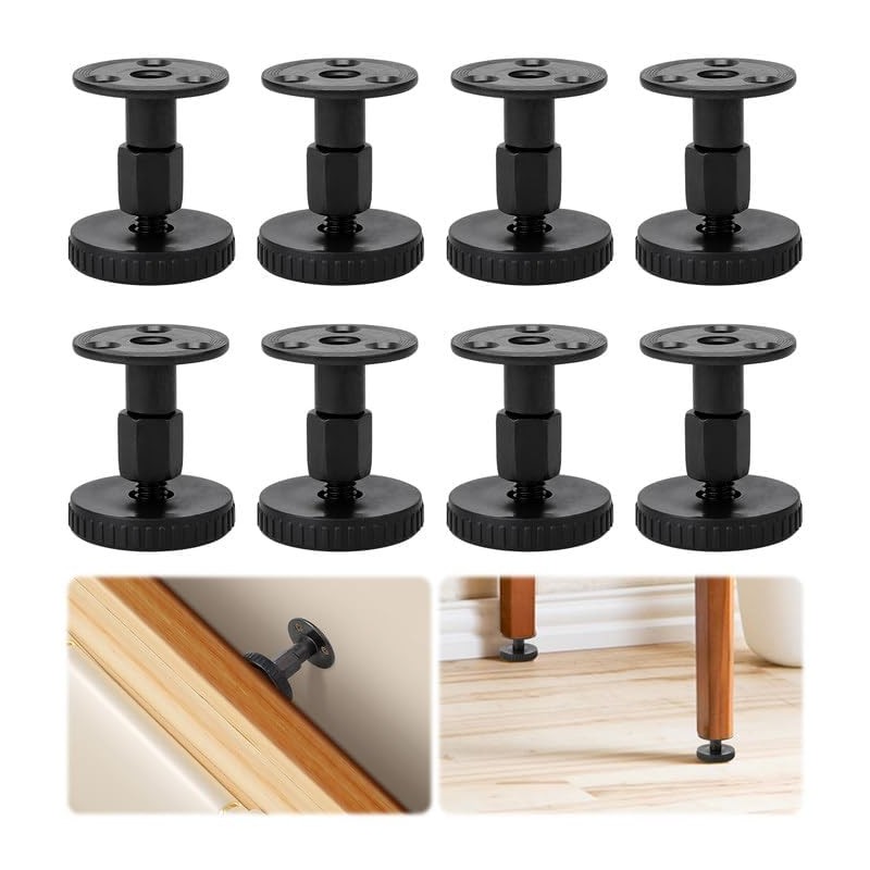 Teokantz Pack of 8 Wall Spacers, Adjustable Bed Frame, Anti-Shake