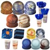 355pcs Space Birthday Decorations for 50 Guests Party Supplies Include