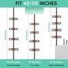 HEVEL Corner Shower Caddy Tension Pole, 4 Tier Adjustable Shower