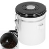 Sealing Container with Spoon Stainless Steel Coffee Beans Canister with