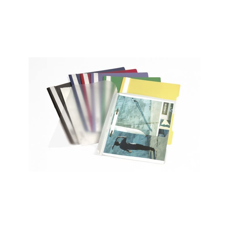 Durable 252302 Clear View Folder-Report File A4 PP, White - Pack