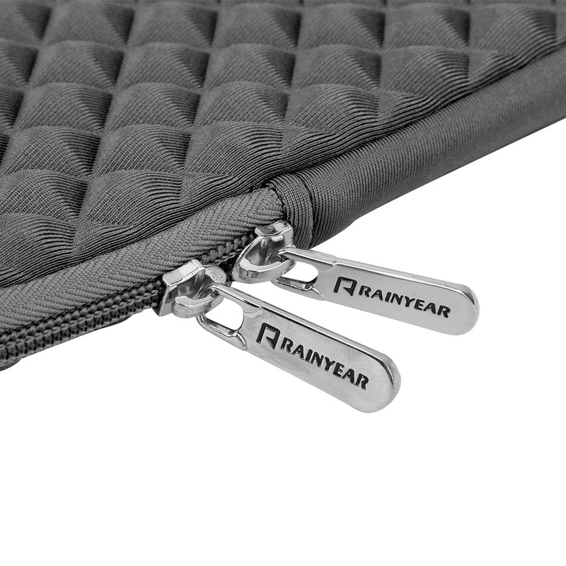 15.6 Inch Diamond Texture Laptop Sleeve Notebook Protective Case Zipper