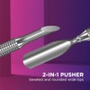 YUAKUOD Pusher Cuticle Manicure Pedicure Staleks Pro Expert Pe-90/2 Slant