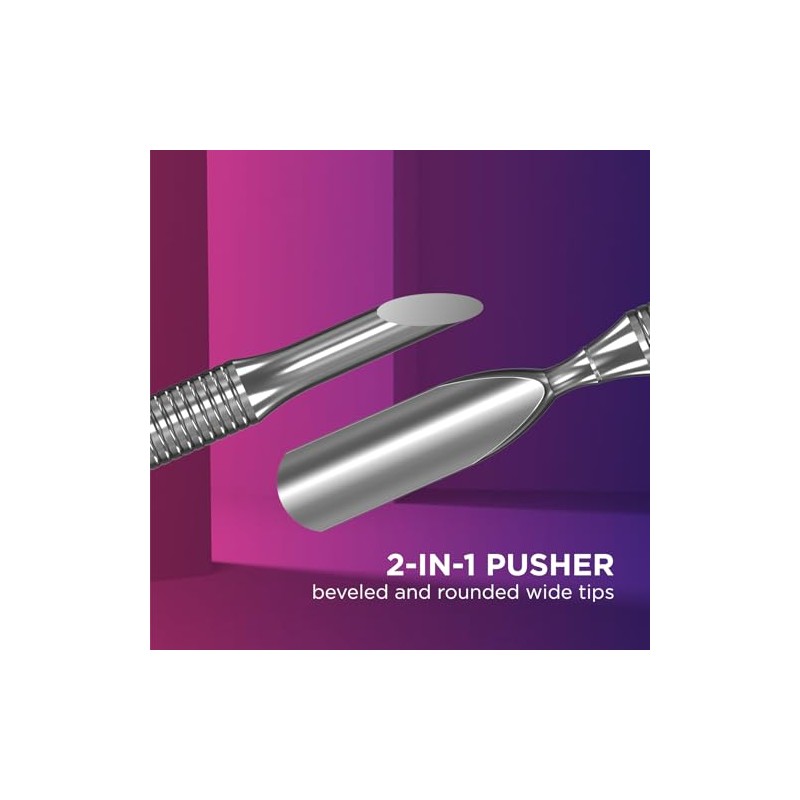 YUAKUOD Pusher Cuticle Manicure Pedicure Staleks Pro Expert Pe-90/2 Slant
