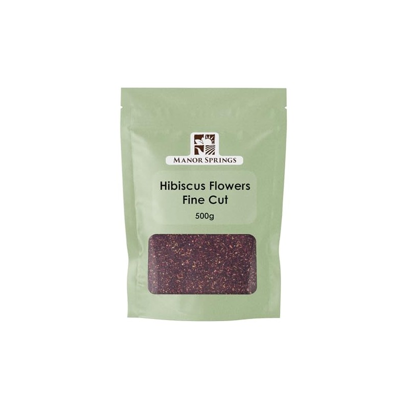 Hibiscus Flowers Fine Cut Loose Tea 500g by Manor Springs