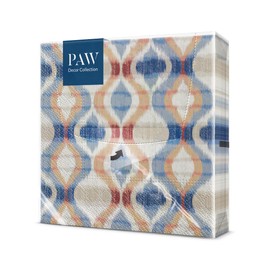 Paw Lunch Napkin Pack of 20, African Vibe, Orange, 33 x 33 cm