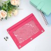 3 Ring Binder Pencil Pouchs，Zippered Binder Pouch with Rivet Enforced