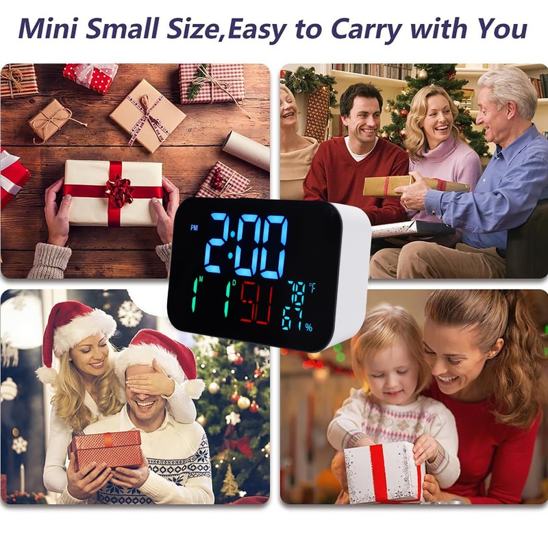 ZAICOLER Smart Clock Real Time Time, Date, Weekday Display Large