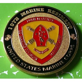 Marine Corps 10th Regiment #1210 Military Honor Challenge Coin