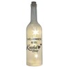 LED Bottle with Motif, Welcome to the Cuddly Zone, Grey,